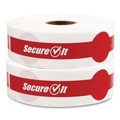  | National Checking Company P17SI-2 SecureIT Tamper Evident 1 in. x 7 in. Secure It Drink Lid Seal - Red (2/Pack) image number 0