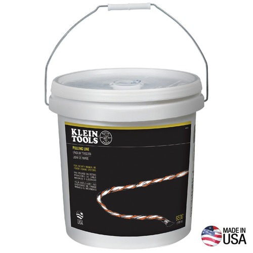 Ropes and Ties | Klein Tools 56110 6500 ft. Poly Pull Line with Orange Tracer image number 0