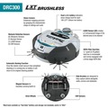 Robotic Vacuums | Makita DRC300PT 18V X2 LXT Brushless Cordless Smart Robotic HEPA Filter Vacuum Kit (5 Ah) image number 11