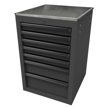 Homak RS Pro 22 in. 7-Drawer Side Cabinet - Black - BK08022070
