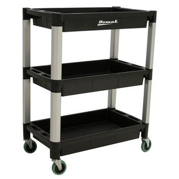MATERIAL HANDLING | Homak 3-Shelf 30 in. x 16 in. Utility Cart - PP06032031