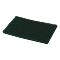  | Boardwalk 86LGI 6 in. x 9 in. Heavy-Duty Scour Pad - Green (15/Carton) image number 3
