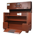 Piano Lid Boxes | JOBOX 2-684990-01 Site-Vault Heavy Duty Drop Front 74 in. Piano Box image number 3