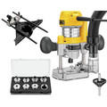 Compact Routers | Dewalt DWP611PK 110V 7 Amp Variable Speed 1-1/4 HP Corded Compact Router with LED Combo Kit image number 1