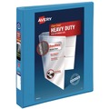 July Member-Exclusive Offer Save 10% off on One Item | Avery 05301 3 Slant Rings 1 in. Capacity 11 in. x 8.5 in. Heavy-Duty Non Stick View Binder with DuraHinge - Light Blue image number 2