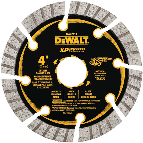 Circular Saw Blades | Dewalt DW4711T 12 in. XP All-Purpose Segmented Diamond Blade image number 0