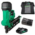 Framing Nailers | Metabo HPT NR1890DRAM 18V Lithium-Ion 21 Degree Cordless Plastic Strip Framing Nailer Kit (4 Ah) image number 0
