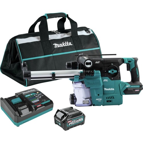 Clearance Center | Makita GRH08M1W 40V MAX XGT Brushless Lithium-Ion 1-3/16 in. Cordless AVT Rotary Hammer Kit (4 Ah) image number 0