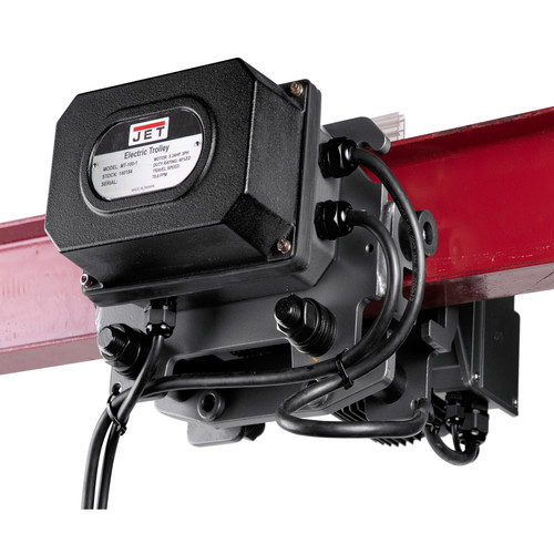 Hoists | JET JT9-144190 460V MT500 2 Speed 3 Phase 5 Ton Corded Electric Trolley image number 0