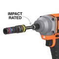 Impact Sockets | Klein Tools 651QS Quad Socket, 4 Sizes in 1 Socket, 4-in-1 Color Coded SAE Impact Rated, Heavy Duty, 1/4-Inch Drive, 3-1/2-Inch Shaft image number 4