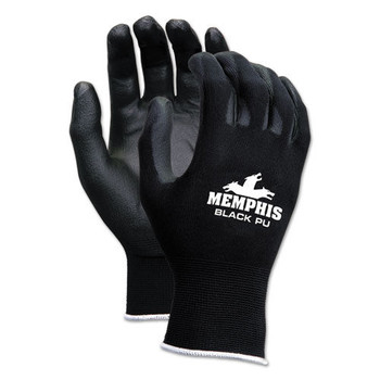 SAFETY EQUIPMENT | MCR Safety Economy PU Coated Work Gloves - X-Large, Black (1-Dozen) - 9669XL