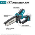 Chainsaws | Makita XCU14SR1 18V LXT Brushless Lithium‑Ion Cordless 6 in. Pruning Saw Kit (2 Ah) image number 11
