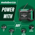 Speakers & Radios | Metabo HPT UR18DAQ4M MultiVolt 18V Lithium-Ion Cordless Bluetooth Radio (Tool Only) image number 10