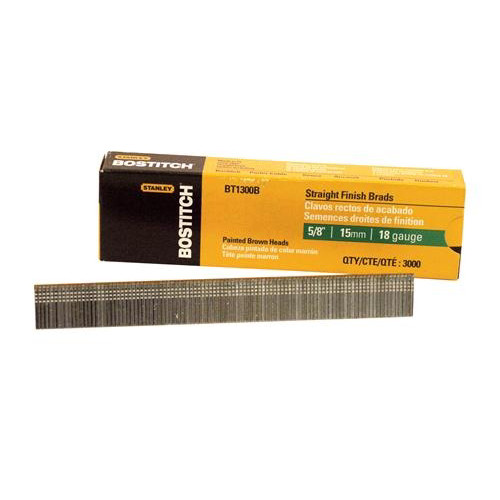  | Bostitch BT1300B 18-Gauge 5/8 in. Brad Nails (3,000-Pack) image number 0