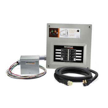 PRODUCTS | Generac HomeLink 50-Amp Indoor Pre-wired Upgradeable Manual Transfer Switch Kit for 10-16 Circuits - 9855
