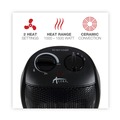  | Alera ALEHECH09 1500 W 7.12 in. x 5.87 in. x 8.75 in. Ceramic Heater - Black image number 5