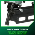 Air Framing Nailers | Metabo HPT NR83A5(S)M 21-Degree 3-1/4 in. Plastic Collated Round Head Framing Nailer Without Depth Adjustment image number 8