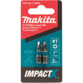 Bits and Bit Sets | Makita A-96453 Makita ImpactX #1 Phillips 1 in. Insert Bit, 2/pk image number 1