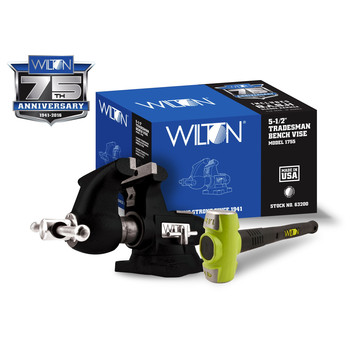 Wilton Special Edition Black 1755 Tradesman Vise & B.A.S.H 20416 Sledge Hammer - 63200A