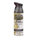 Paint | Rust-Oleum 271473 Universal Premium Spray Paint, Flat Iron, 12 oz Aerosol Can, 6/Carton image number 1