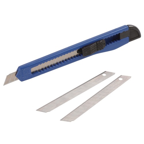 Knives | Great Neck SBK3 9 mm Blade 5 in. Plastic Handle Snap-Off Utility Knife - Blue image number 0