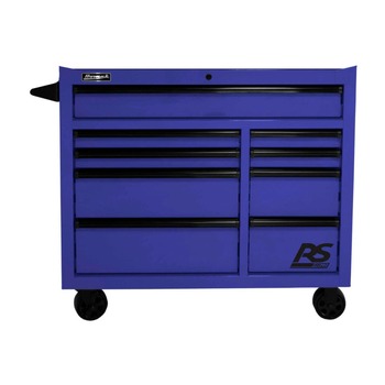 CABINETS | Homak RS PRO 41 in. 9 Drawer Rolling Cabinet - Blue - BL04004193