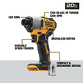 Impact Drivers | Dewalt DCF840B 20V MAX Brushless Lithium-Ion 1/4 in. Cordless Impact Driver (Tool Only) image number 5