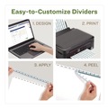 July Member-Exclusive Offer Save 10% off on One Item | Avery 11582 11 in. x 8.5 in. 12-Tab Index Maker EcoFriendly Print and Apply Clear Label Dividers - White (5 Sets/Pack) image number 4