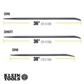 Chisels | Klein Tools 3246TT Round 7/8 in. x 36 in. Connecting Bar with Tether Hole image number 5