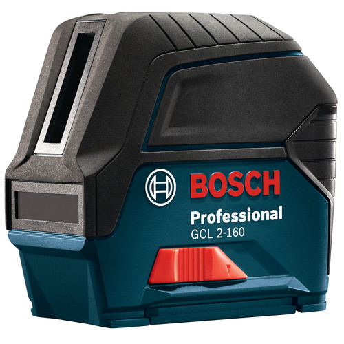Rotary Lasers | Bosch GCL2-160 165 ft. Self-Leveling Cross-Line Laser with Plumb Points image number 0