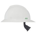 Hard Hats | MSA 475369 V-Gard Slotted Full-Brim Hard Hat with Fas-Trac III Suspension - White image number 2