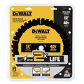 Circular Saw Blades | Dewalt DWA11240 12 in. 40T Tungsten Carbide-Tipped Steel General Purpose Circular Saw Blade image number 1