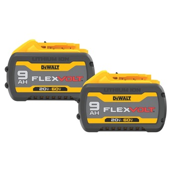 DEWALT FLEXVOLT SYSTEM | Dewalt DCB609-2 20V/60V MAX FLEXVOLT 9Ah Battery (2-Pack)