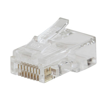 POWER TOOL ACCESSORIES | Klein Tools (200-Pack) Pass-Thru RJ45 CAT6 Gold Plated Modular Data Plug - VDV826-763