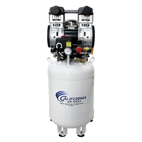 Portable Air Compressors | California Air Tools CAT-10020DC 2 HP 10 Gallon Ultra Quiet and Oil-Free Dolly Air Compressor with Air Dryer image number 0