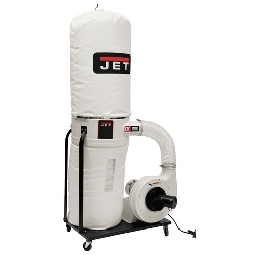 Dust Collectors | JET DC-1100VX-BK Vortex 115V/230V 1.5HP Single-Phase Dust Collector with 30-Micron Bag Filter Kit image number 0