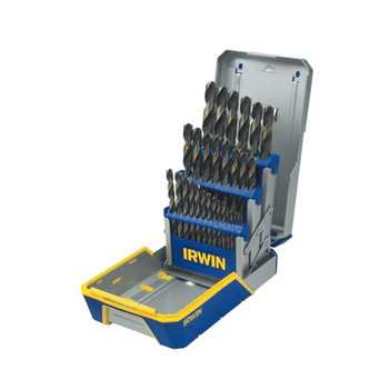 PRODUCTS | Irwin Hanson 29-Piece Black & Gold Metal Index Drill Bit Set - 3018005