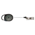 July Member-Exclusive Offer Save 10% off on One Item | Advantus 75551 30 in. Extension Carabiner-Style Retractable ID Card Reel - Smoke (12/Pack) image number 1