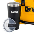 Coolers & Tumblers | Dewalt DXC1003B 10 Quart Roto-Molded Lunchbox Cooler and 30 oz. Black Tumbler Combo image number 4