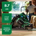 Circular Saws | Metabo HPT C3606DPAM 36V MultiVolt Lithium-Ion Cordless Circular Track Saw Kit (4 Ah) image number 4