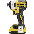 Dewalt DCK299D1W1 20V MAX XR Brushless Lithium-Ion 1/2 in. Cordless Hammer Drill with POWER DETECT Tool Technology / 1/4 in. Impact Driver Combo Kit (8 Ah) image number 5