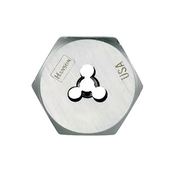 PRODUCTS | Irwin Hanson High Carbon Steel Re-threading Right Hand Hexagon Fractional Die 9/16 in. - 18 NF - 7249