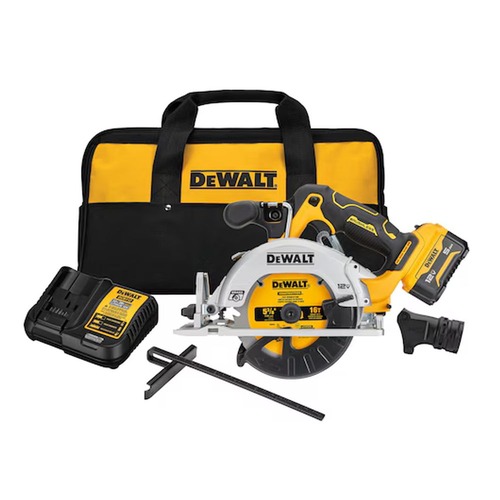 Clearance Center | Dewalt DCS512J1 12V MAX XTREME Brushless Lithium-Ion 5-3/8 in. Cordless Circular Saw Kit with Charger (5 Ah) image number 0