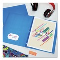 July Member-Exclusive Offer Save 10% off on One Item | Avery 47976 0.5 in. Capacity 11 in. x 8.5 in. Prong Fastener Two-Pocket Folder - Light Blue (25/Box) image number 4