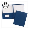 July Member-Exclusive Offer Save 10% off on One Item | Avery 47975 0.5 in. Capacity 11 in. x 8.5 in. Prong Fastener Two-Pocket Folder - Dark Blue (25/Box) image number 0