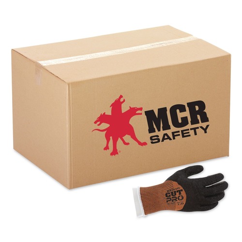 Work Gloves | MCR Safety 92743LTXL Cut Pro 92743LT Gloves - X-Large Black/Oragne (1-Dozen) image number 0
