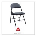 July Member-Exclusive Offer Save 10% off on One Item | Alera ALECA9416 PU Padded Folding Chair Supports Up to 250 lbs. - Black (4/Carton) image number 3