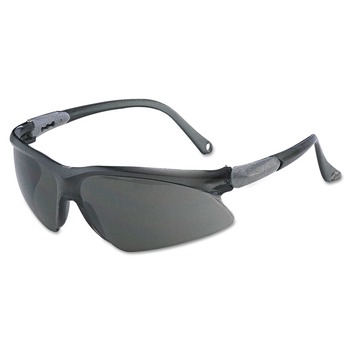 Ansell V20 Visio Safety Glasses - Black Frame, Indoor/Outdoor Lens - 14476