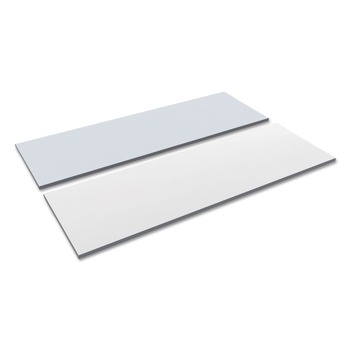 Alera ALETT7224WG 71.5 in. x 23.63 in. Rectangular Reversible Laminate Table Top - White/Gray