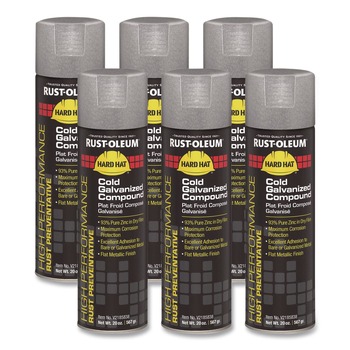 Rust-Oleum High Performance V2100 System 20 oz. Aerosol Can Rust Preventive Cold Galvanizing Compound - Flat Gray (6/Carton) - V2185838